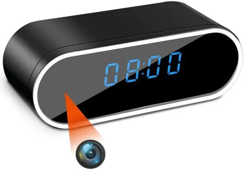 Image EyeNext WiFi Table Clock Hidden Security Camera