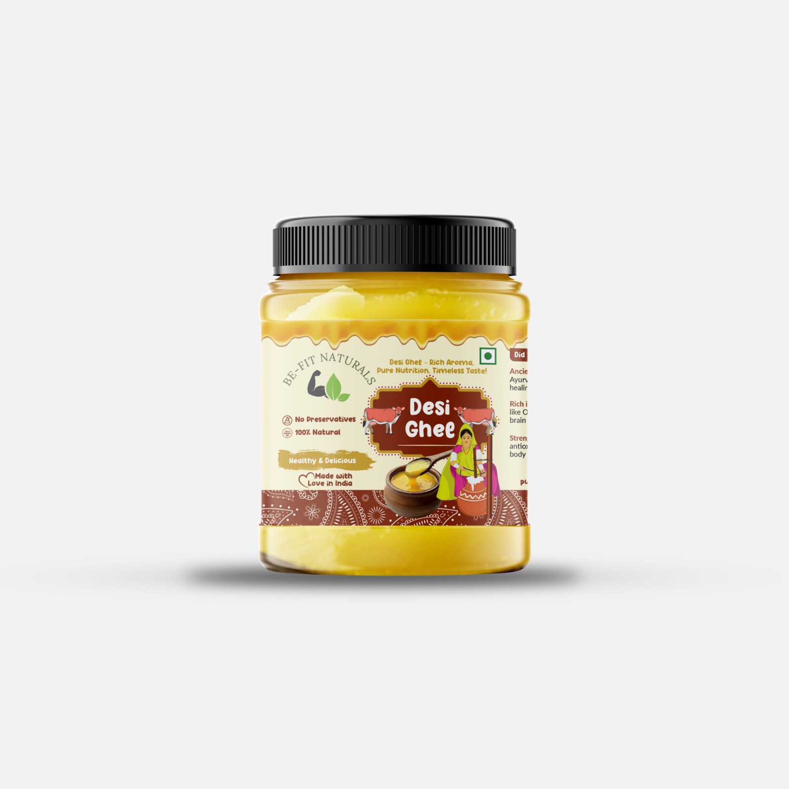 Image Desi Ghee Jar (1 kg)