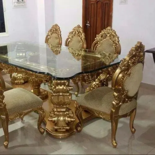 Image 8 Seater Wooden Luxury Dining Table