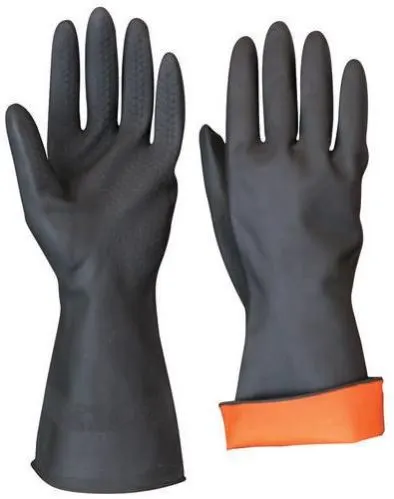 Image Black Unisex PVC Gloves