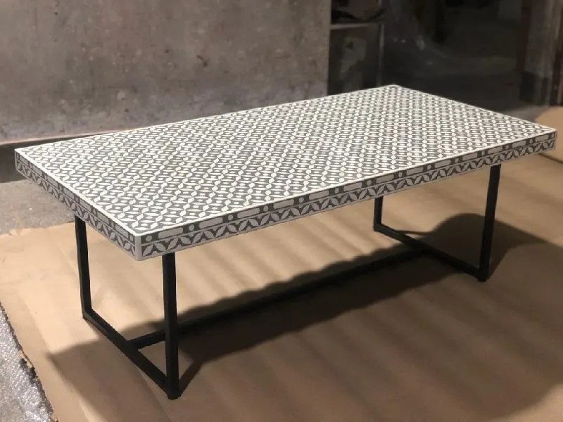 Image Bone Inlay Coffee Table