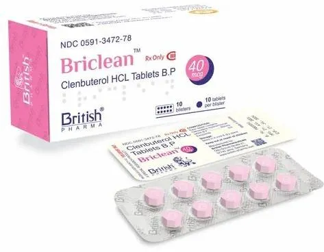 Image British Pharma Clenbuterol HCL 40 Mcg Tablet