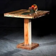 Image Handmade Indian Reclaimed Wood Centre Coffee Table Wood Top