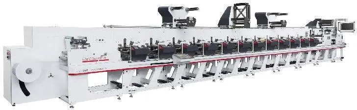 Image Incline Type Narrow Web Label Flexographic Printing Machine