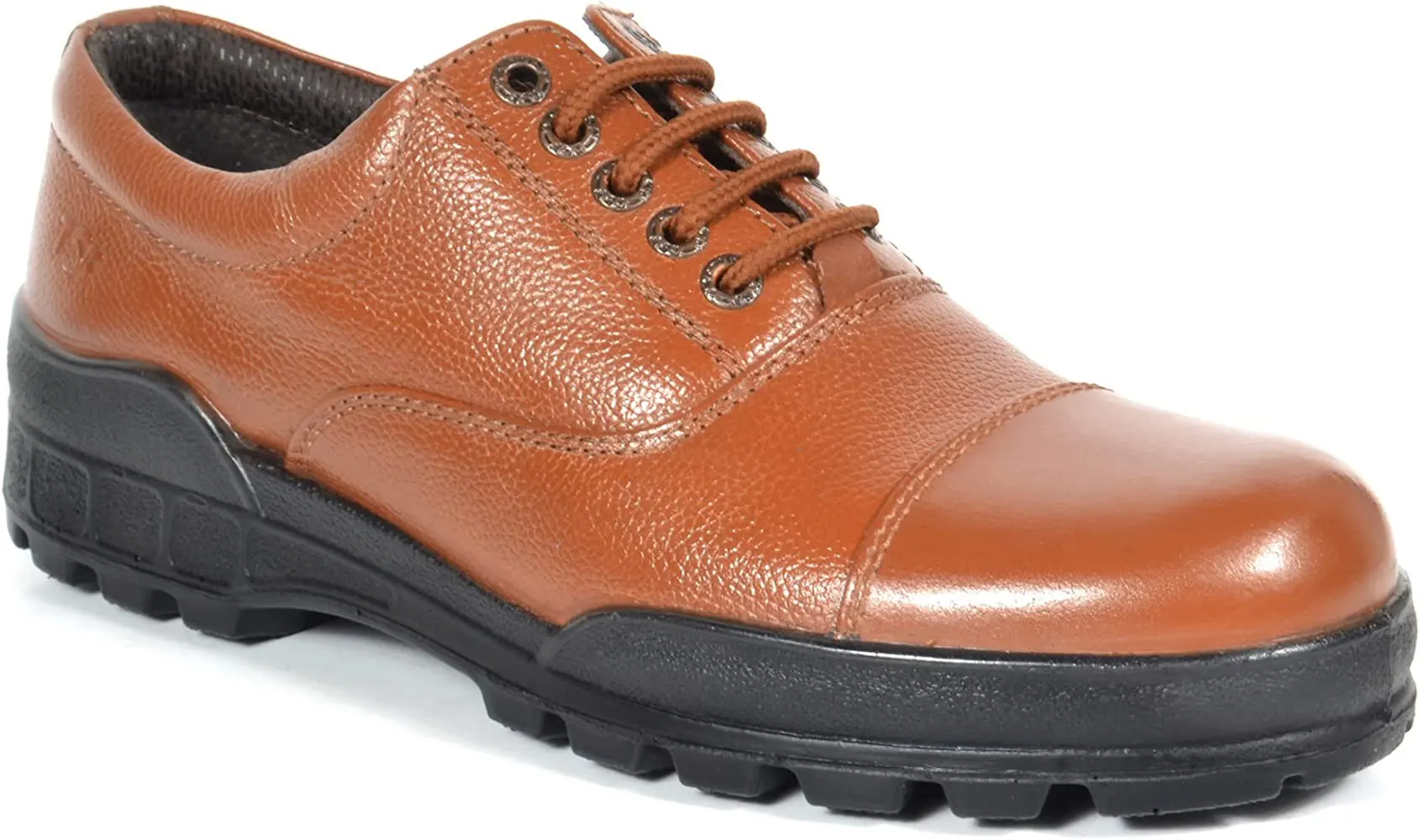 Image Mens Tan Leather RF Police Shoes