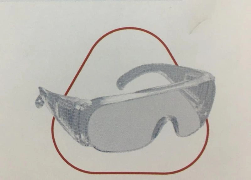 Image Over Spectacles Safety Goggles