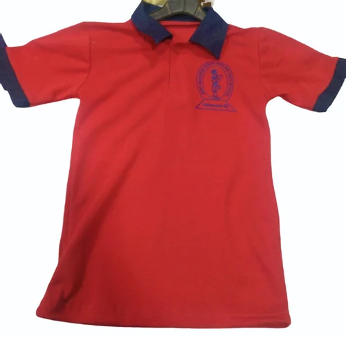 Image Poly Cotton Boys School Uniform T Shirt