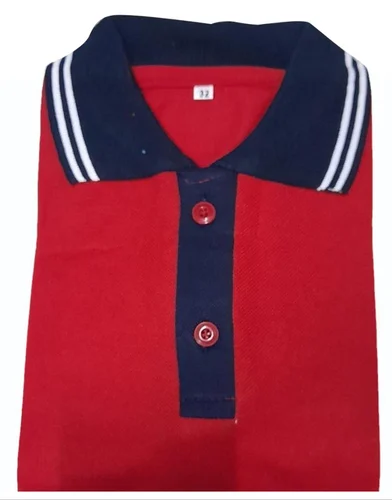 Poly Cotton Polo Neck Boys School Uniform T Shirt