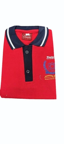 Poly Cotton Polo Neck School Uniform T Shirt