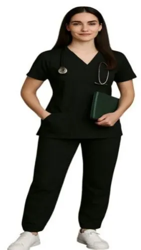 Image 11 Pocket Women Medical Scrub Suits