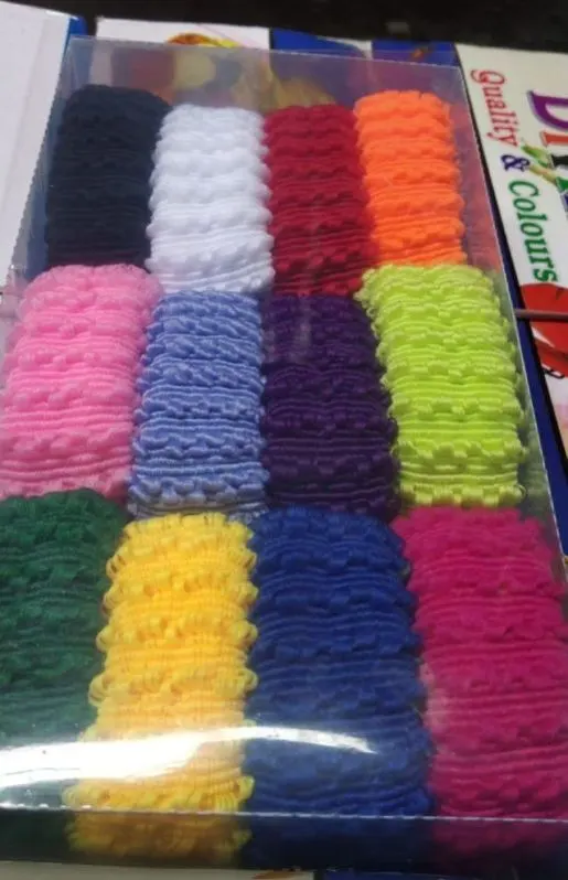 Image 7 Inch Fancy Polyester Hair Rubber Band