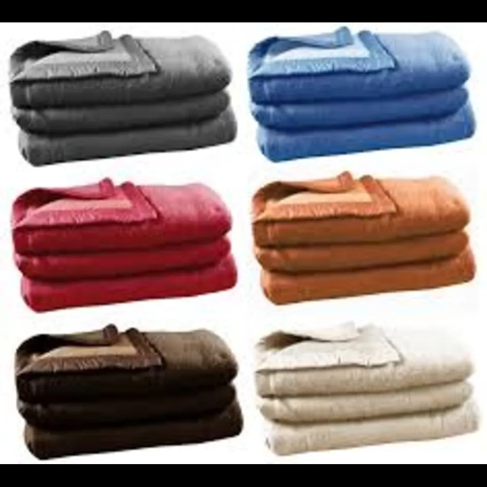 Image Acrylic 80% Synthetic 20% Plain Blanket