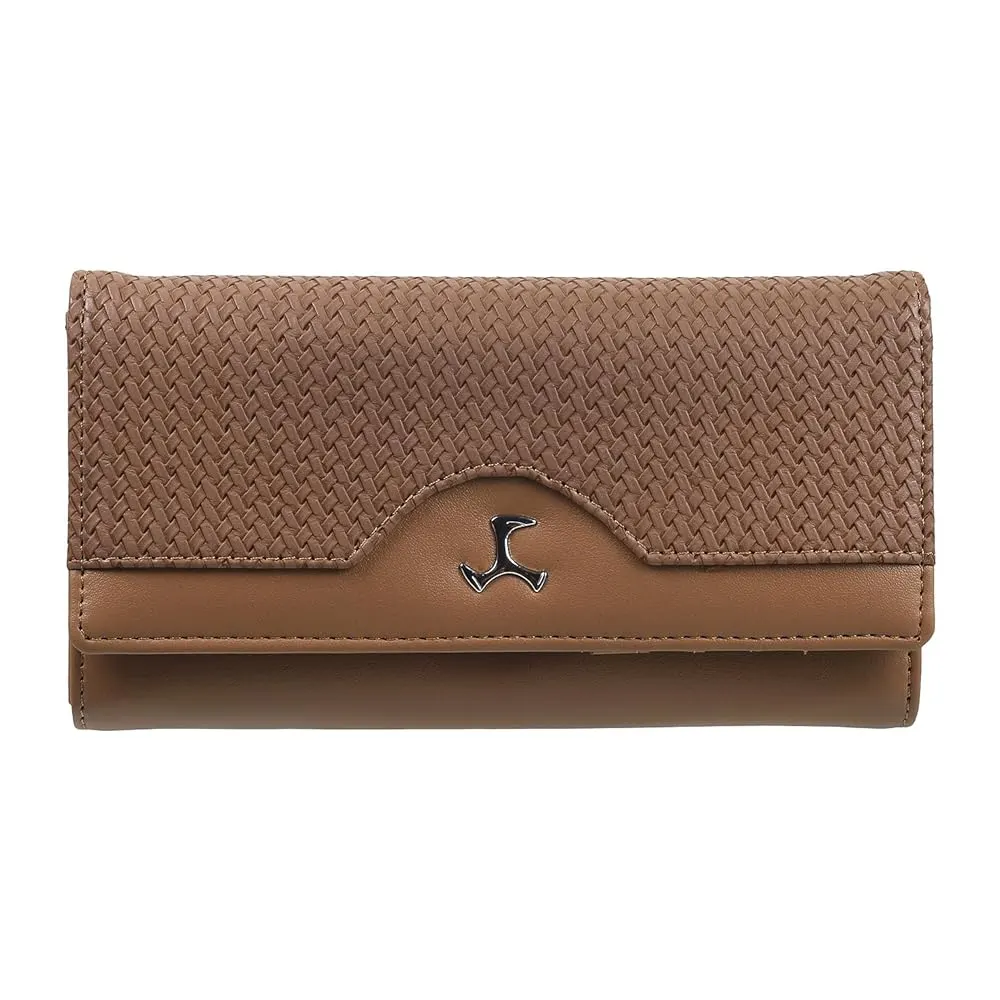 Image Bi Fold Ladies Brown Leather Wallet