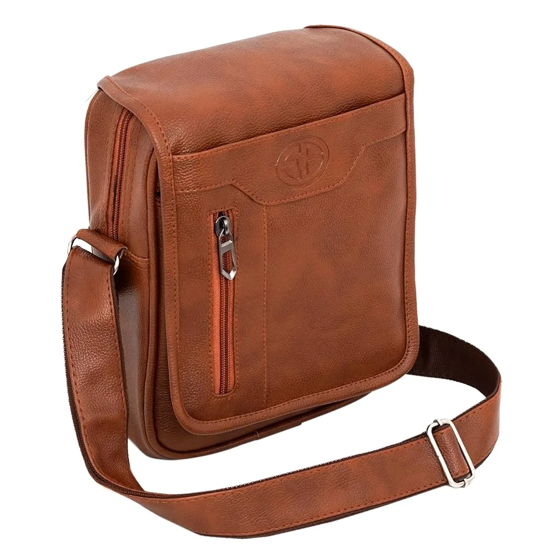 Image Brown Stylish Leather Sling Bag