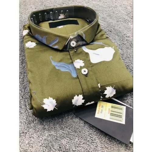 Image Cotton Mens Party Wear Shirts L, XL, XXL