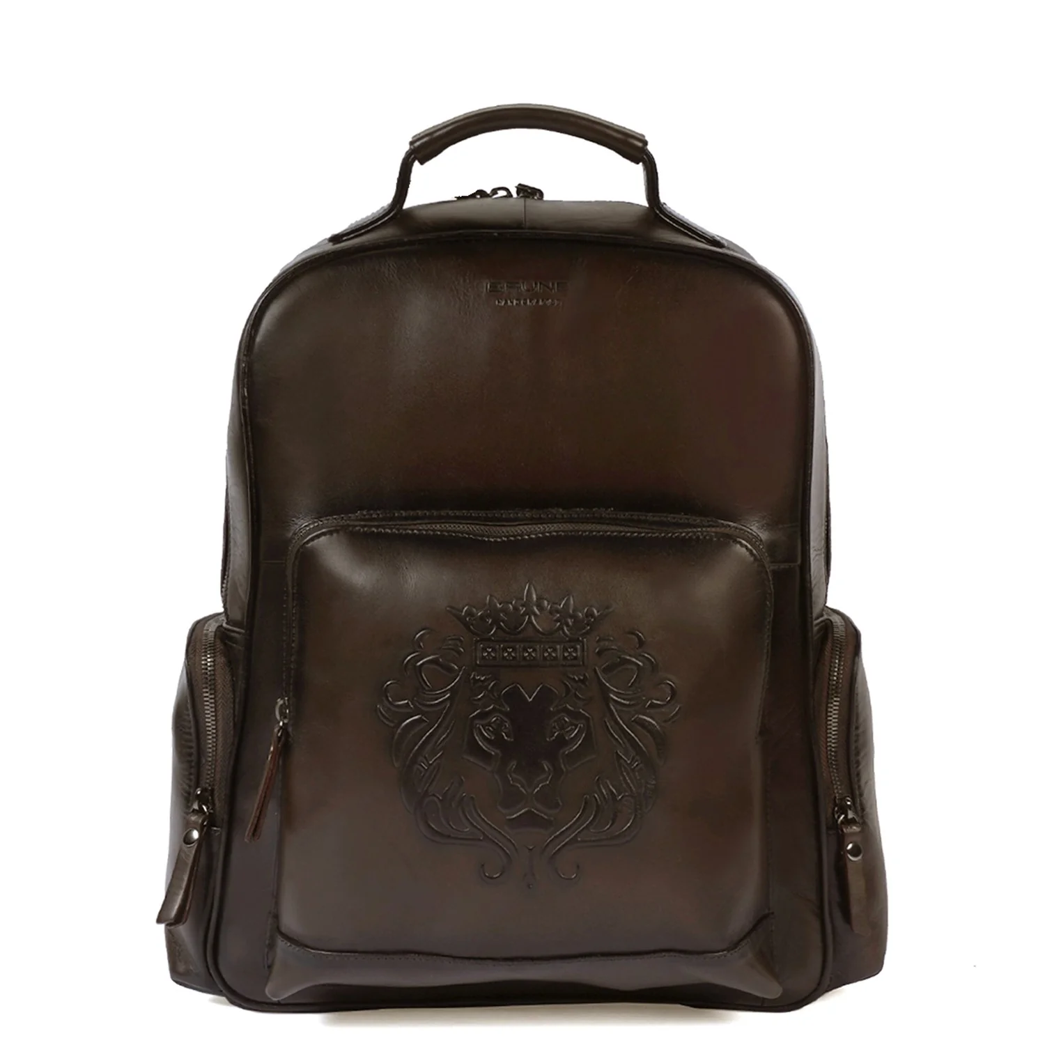 Dark Brown Leather Backpack Bag