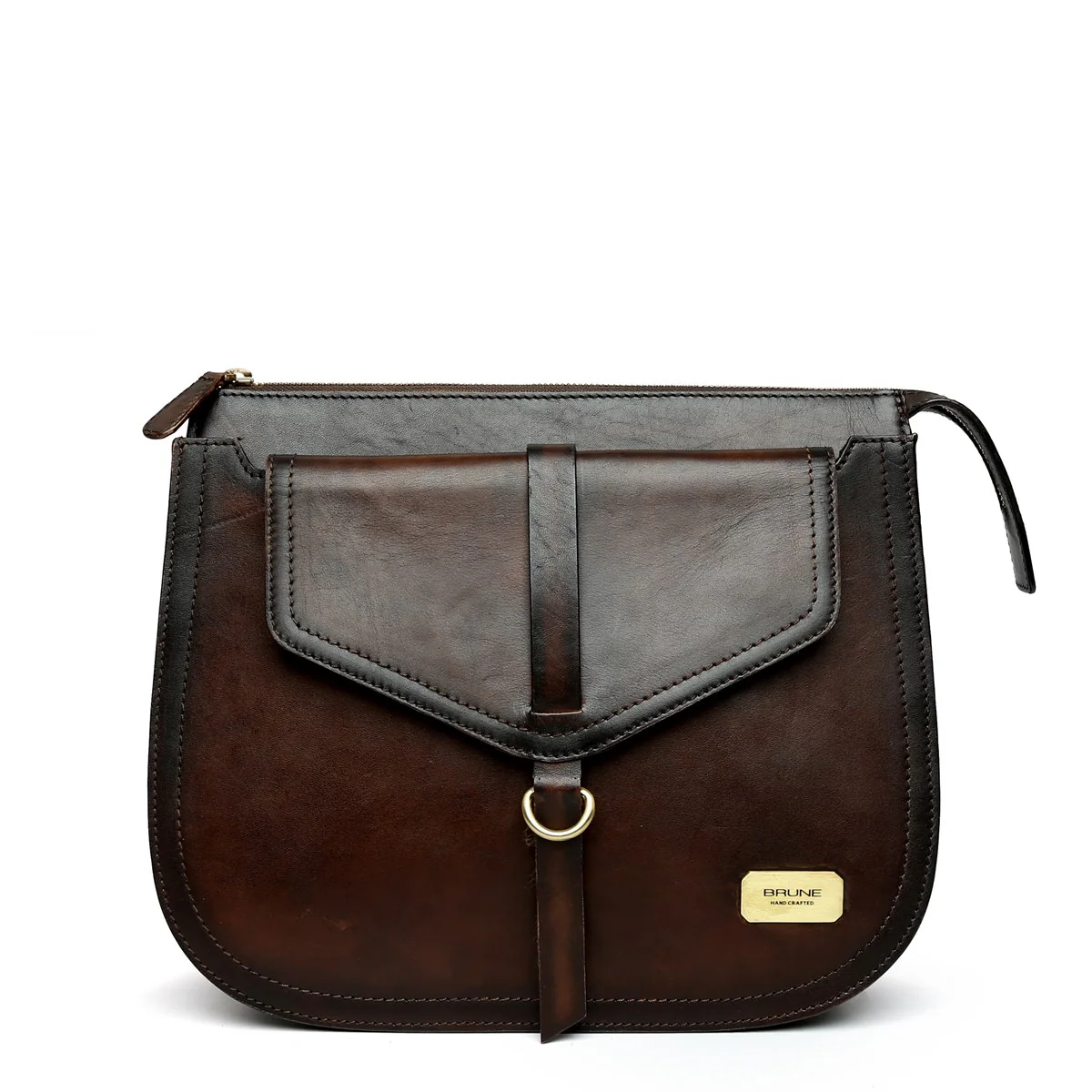 Image Dark Brown Leather Sling Bag