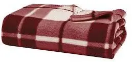 Image Fleece Check Blanket 2.5Kg (For Hotel Use)
