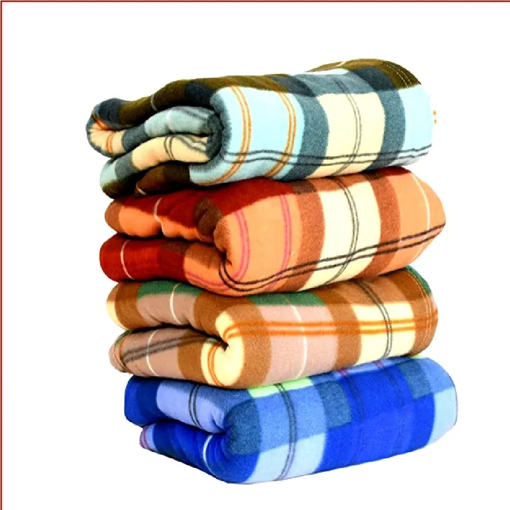 Fleece check Blanket (300Gm)