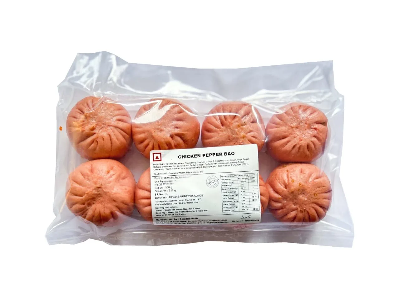 Frozen Chicken Pepper Bao