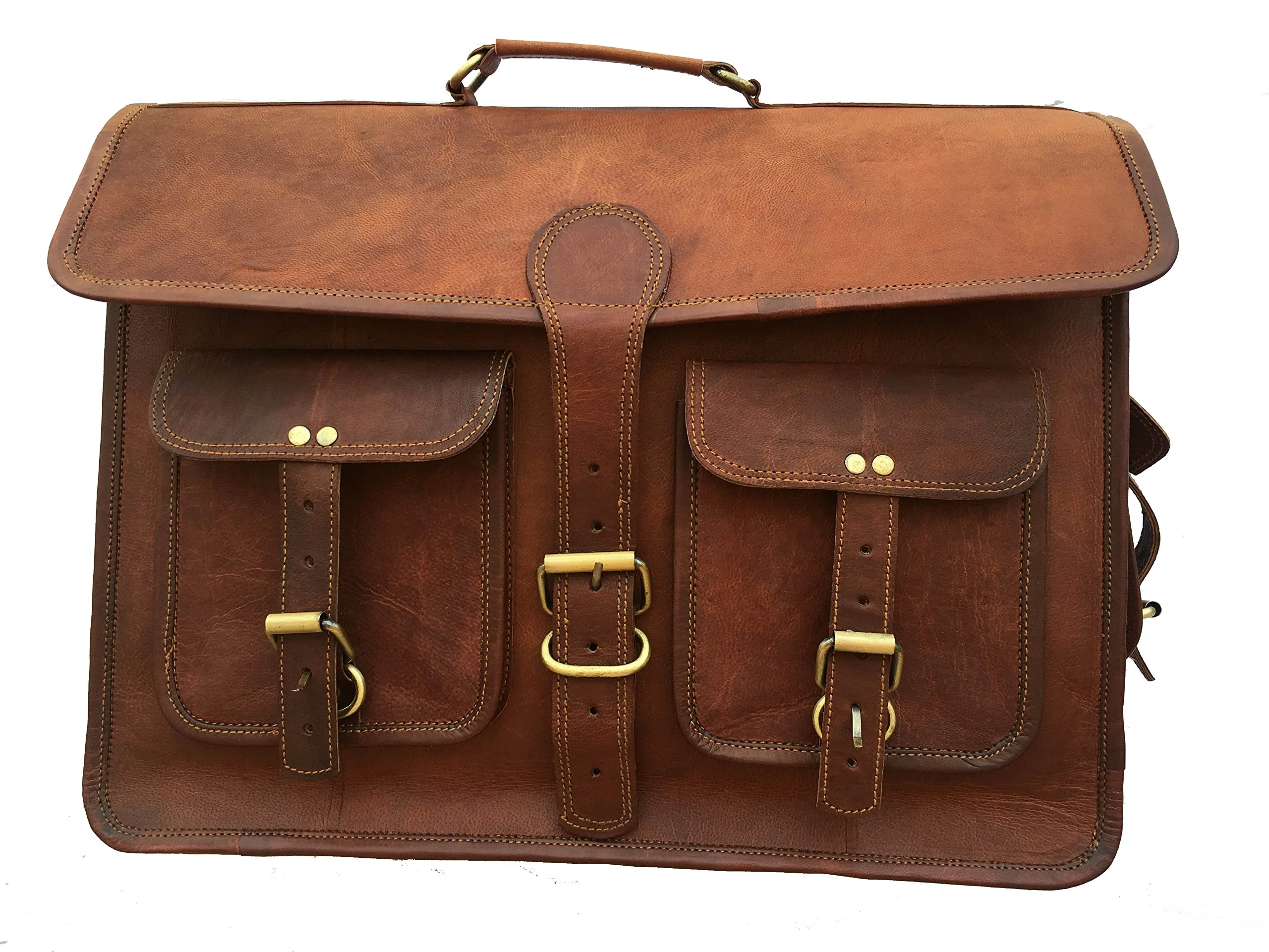 Goat Leather Laptop Office Bag