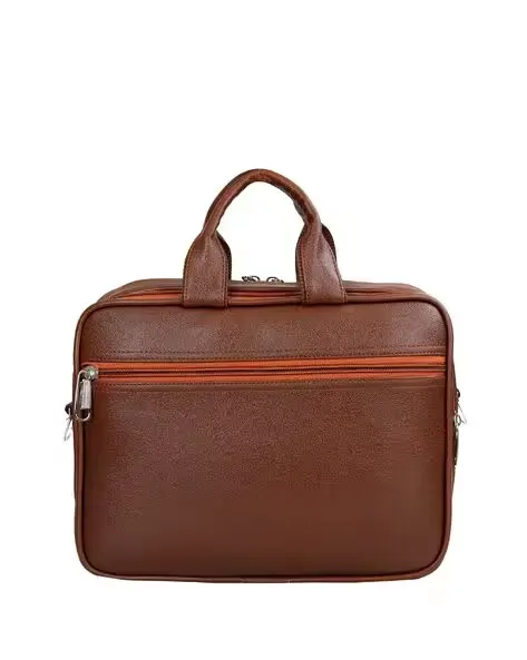 High Quality Brown Leather Laptop Bag
