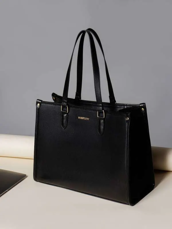 Ladies Black Leather Handbag