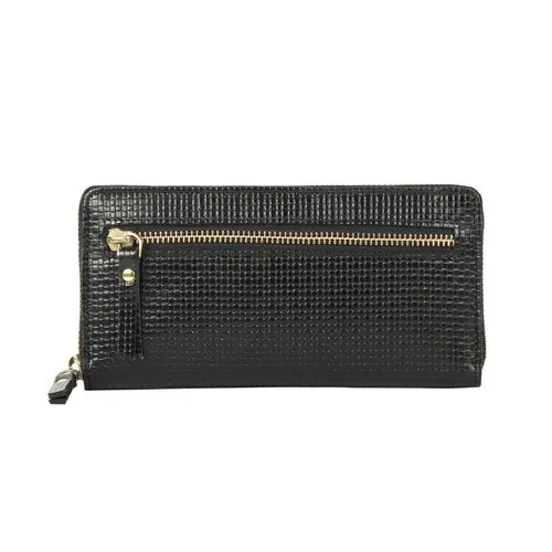 Ladies Designer Black Genuine Leather Wallet