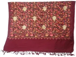 Ladies Fancy Acro Wool Embroidered Stole