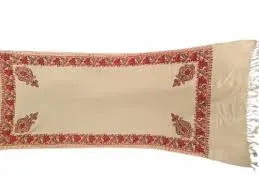 Ladies Off White Border Stole