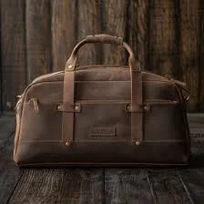 Image Leather Vintage Duffle Bag