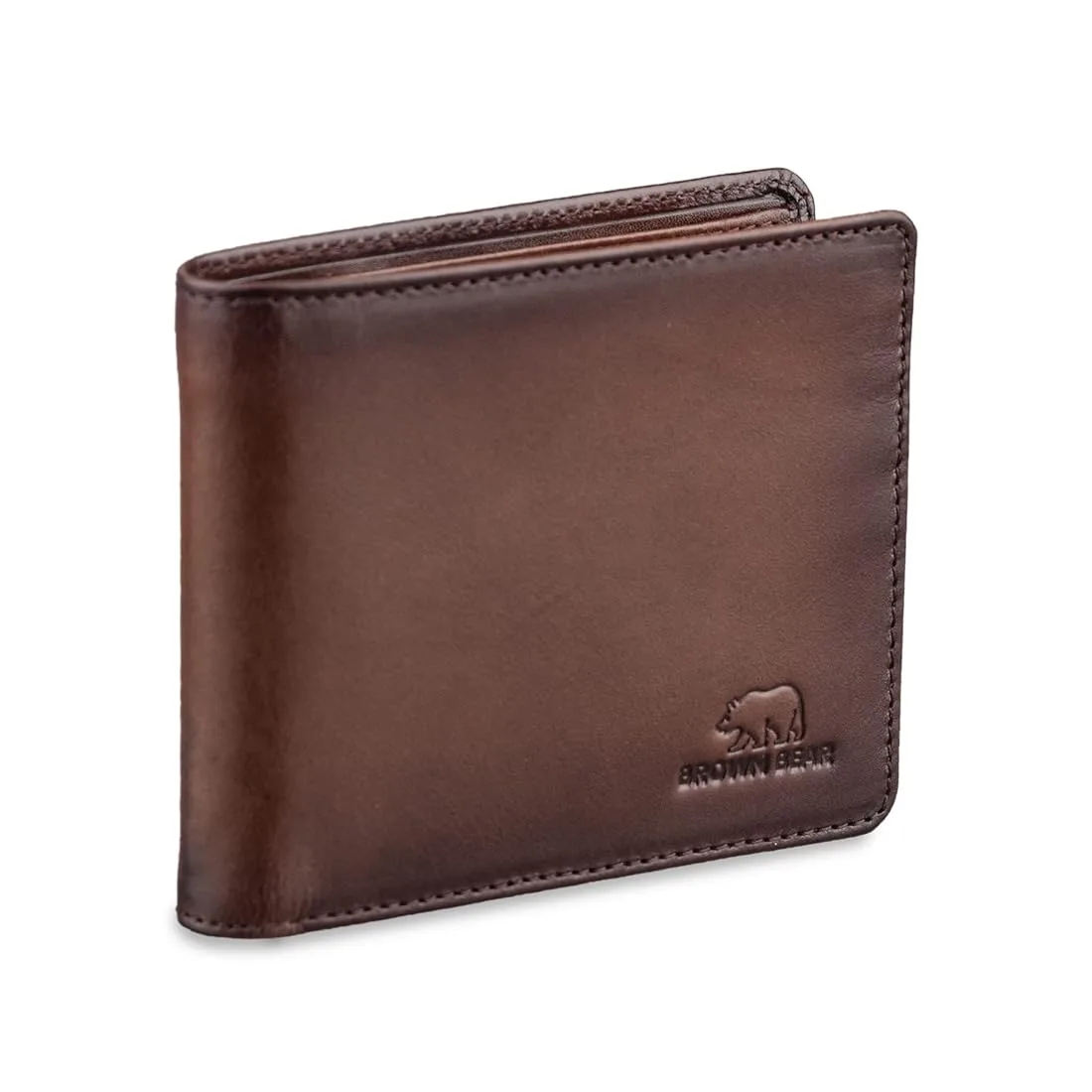 Mens Brown Napa Leather Wallet
