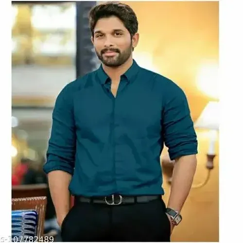 Image Mens Cotton Plain Shirt