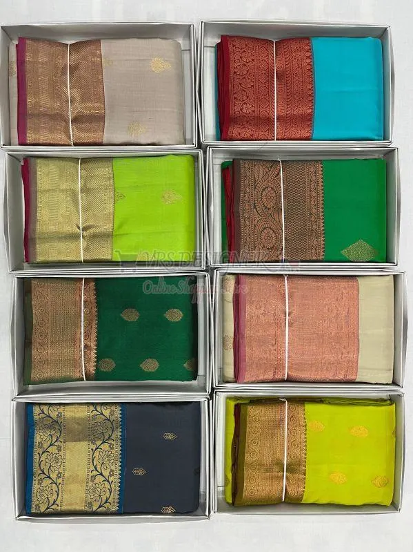 Image Multicolor Kanchipuram Silk Sarees