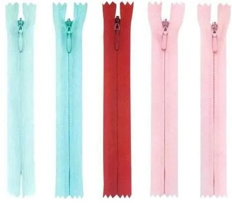 Image Multicolor Net Invisible Concealed Zippers