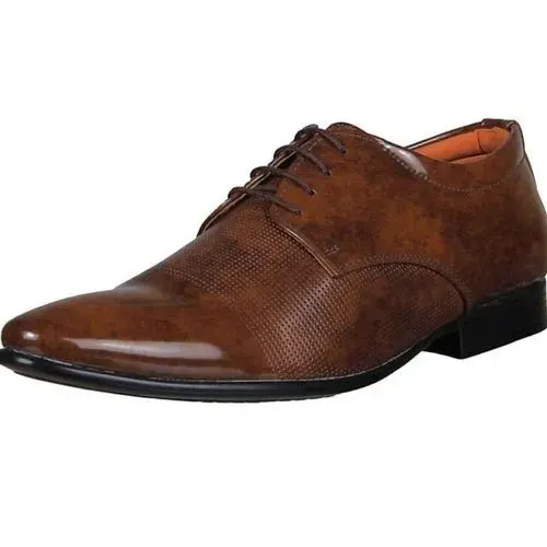 Now Mens Brown Party Wear Formal Leather Shoes