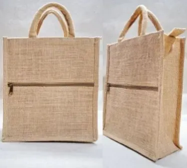 Image Plain Jute Lunch Bag
