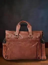Vintage Brown Leather Bag