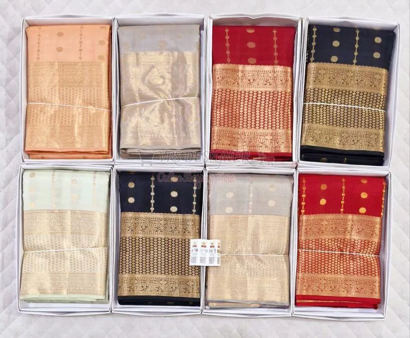Zari Work Wedding Soft Silk Sarees