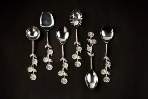 Image 1043 Stainless Steel Salad Server Set of 6 Pcs