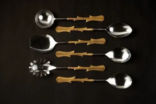 Image 1048 Stainless Steel Spoon Set of 6 Pcs