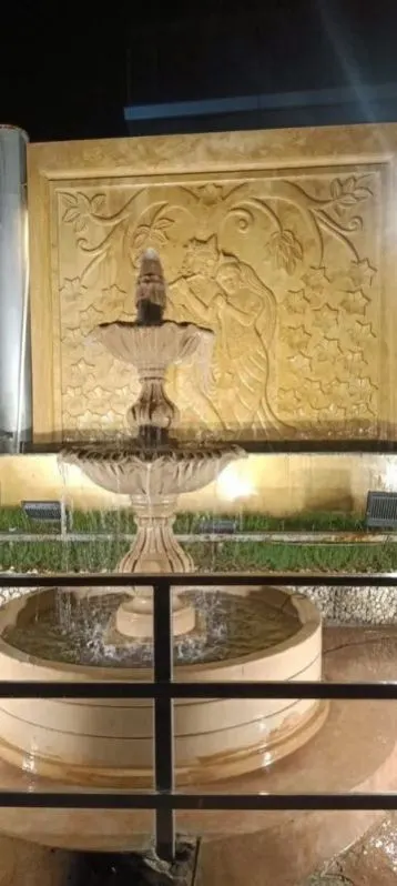 Image 2 Tier Sandstone Water Fountain