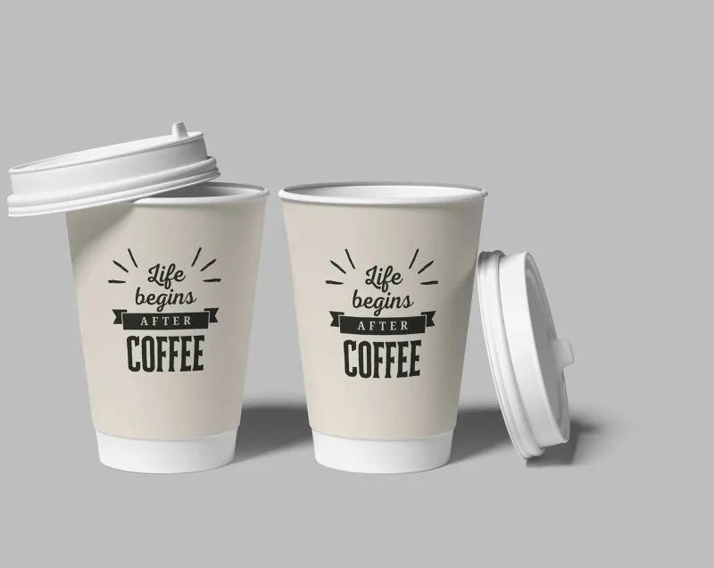 Image 8 OZ Double Wall Paper Cup