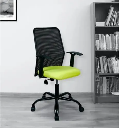 Image Black and Green Mid Back Ergonomic Chair