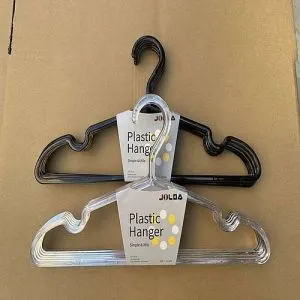 Image Black and White Plastic Clothes Hanger