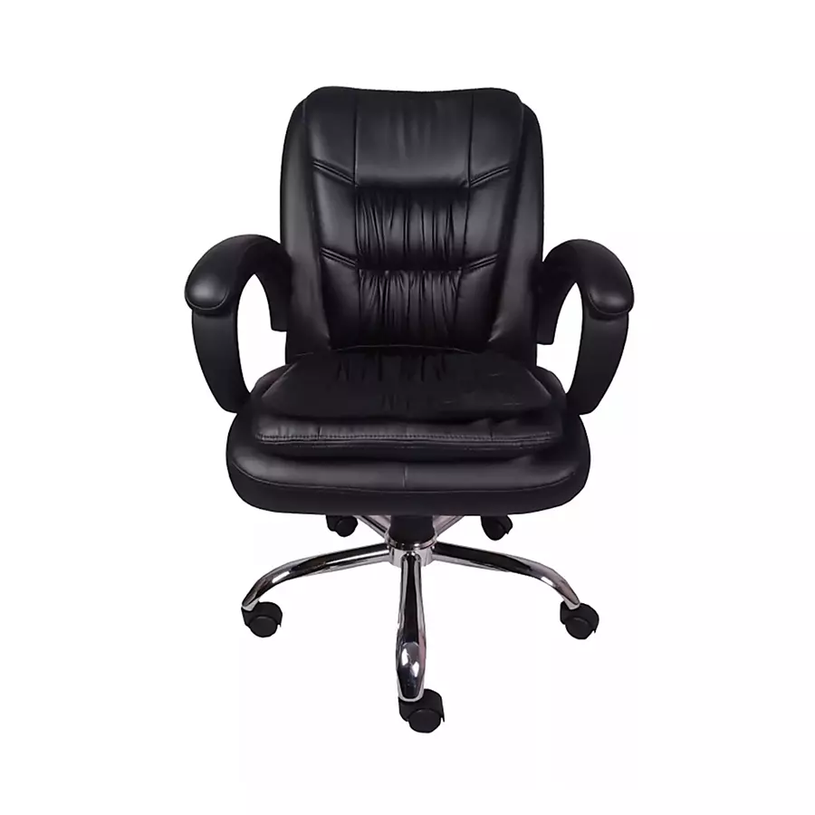 Black Leatherette Sun High Back Executive Chair