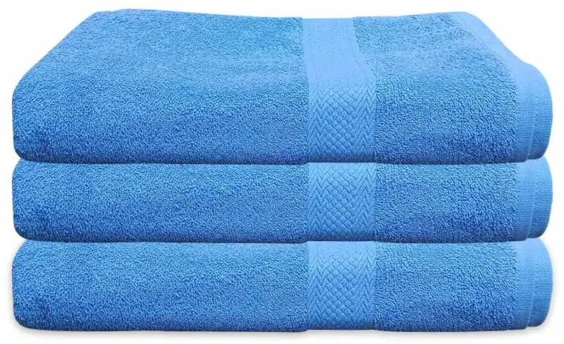 Image Blue Turkish Cotton Bath Towels