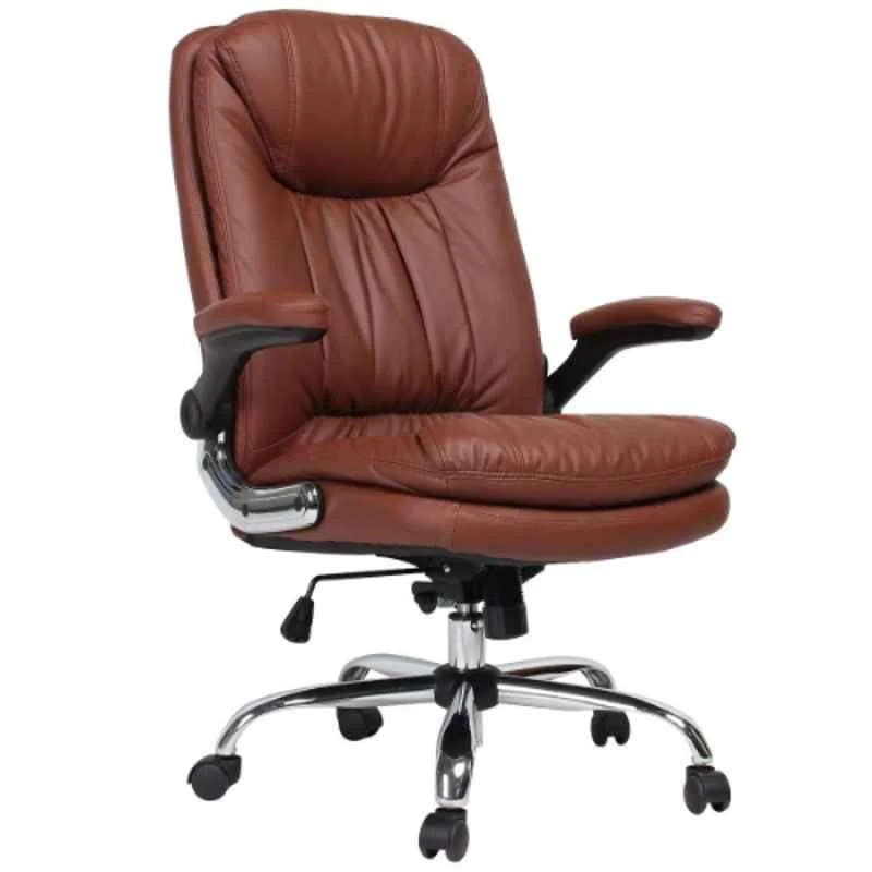 Brown High Back Leatherette Executive Chair