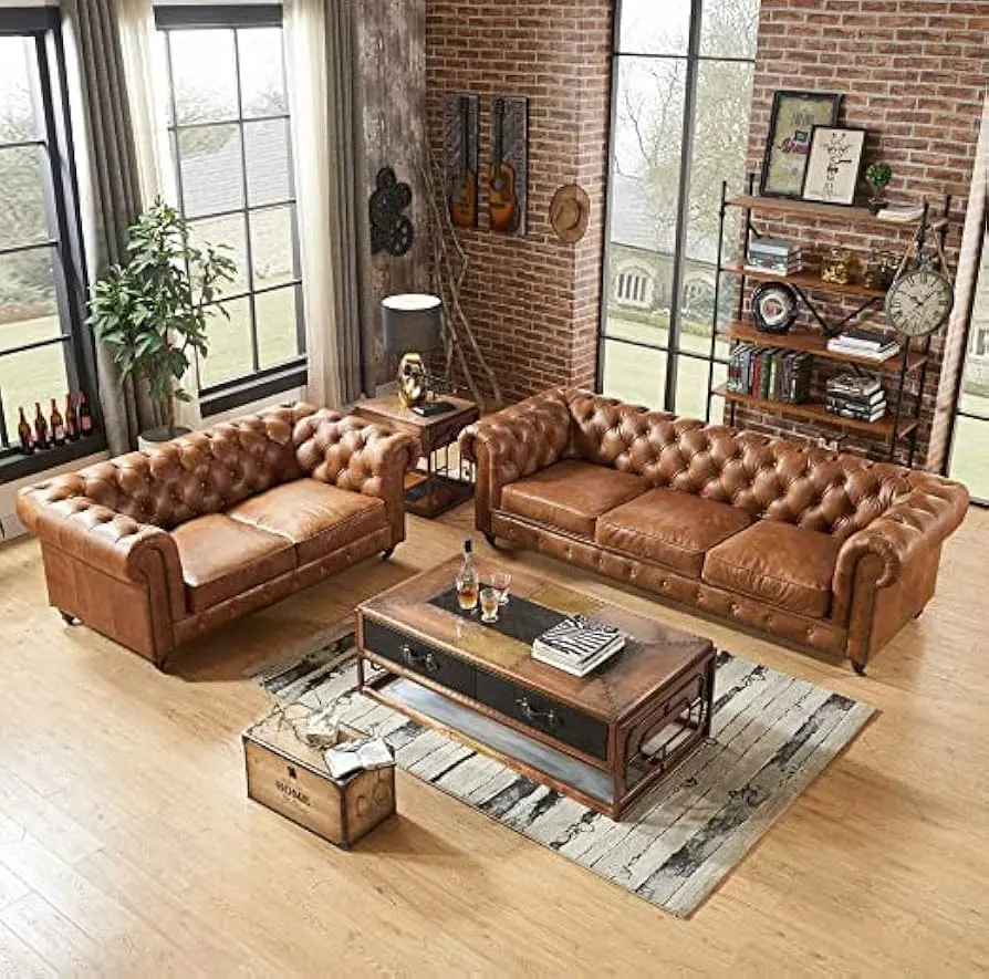 Image Classic Chesterfield Sofa Set