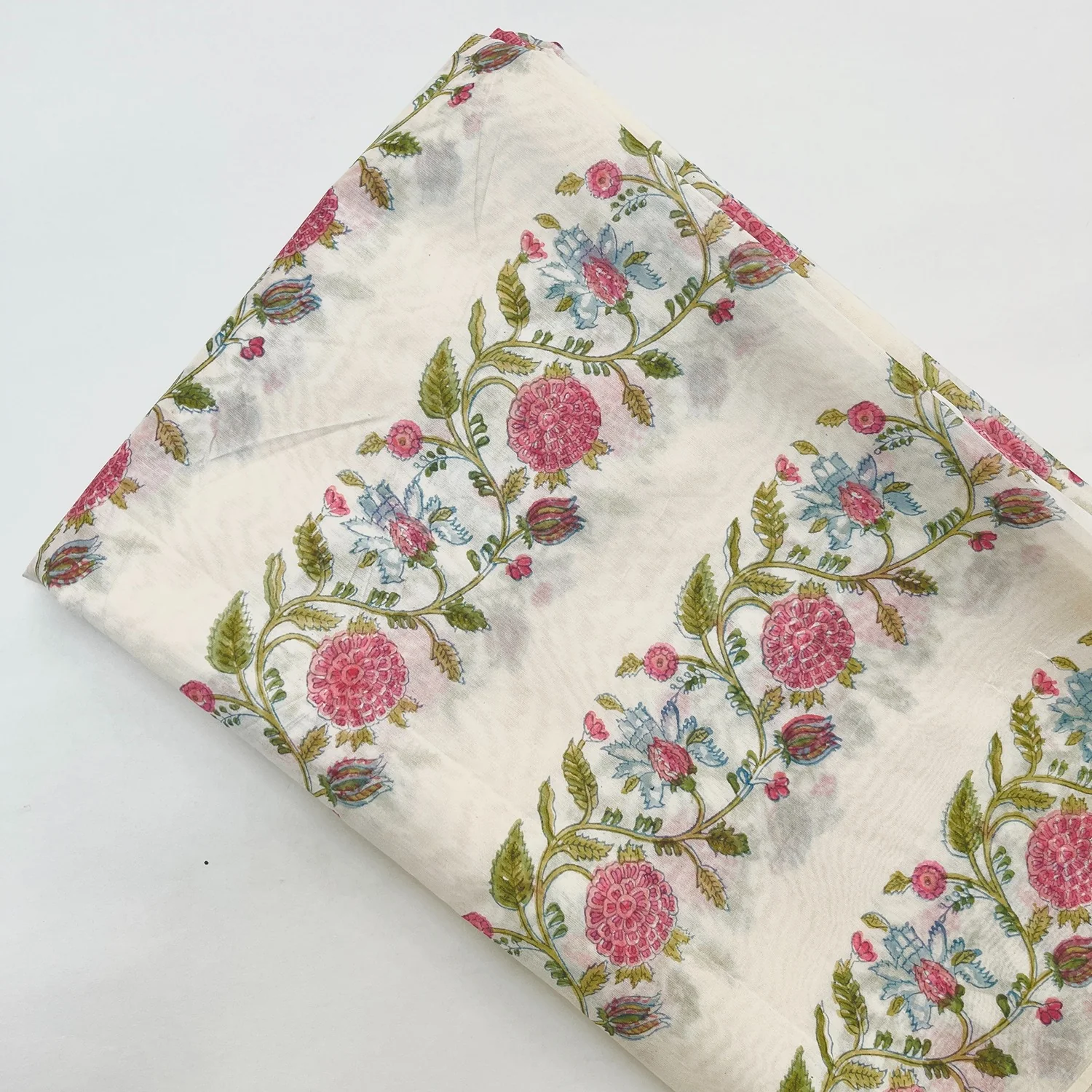 Cotton Hand Block Printed Fabric